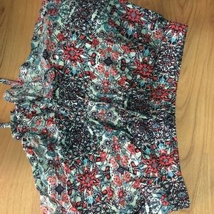 floral flowy shorts